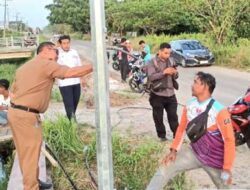 Pembangunan PJU di Jalan Pemuda dan Jalan Pramuka Sampit Capai 65 Persen