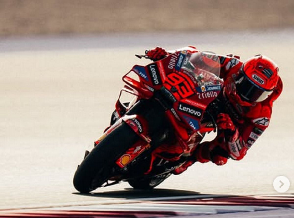 Marc Marquez gagal jadi yang tercepat di latihan bebas 1 MotoGP San Marino 2025.