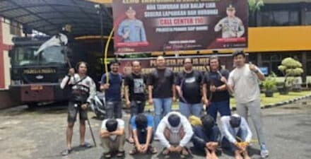 Satreskrim Polresta Padang berhasil menangkap lima remaja yang diduga terlibat tawuran.