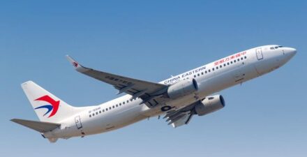 Ilustrasi pesawat China Eastern Airlines.