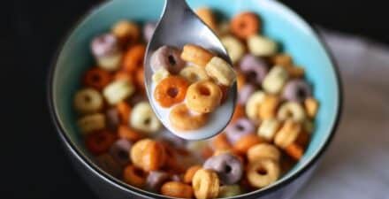 Ilustrasi jenis makanan ekstrudat.