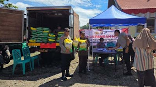 Beras SPHP Polda Sumbar untuk masyarakat.