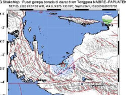 Nabire Diguncang Gempa, Warga Rasakan Getaran Ringan