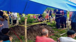 Sebuah kuburan di TPU Kabupaten Pasaman, Sumatera Barat dibongkar oleh OTK.