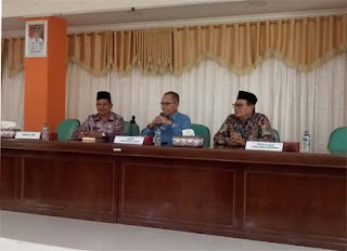 Asisten III Setda Agam, Syatria, mewakili Bupati Agam secara resmi membuka sosialisasi
