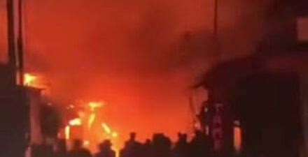 Kebakaran terjadi di Cilincing, Jakarta Utara, Minggu (21/9/2025) malam