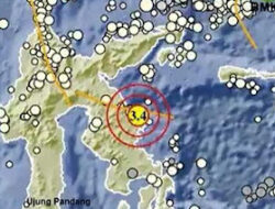 BMKG Catat Gempa 3,4 SR di Morowali