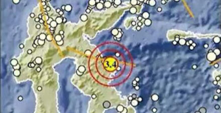 Ilustrasi peta gempa