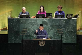 Presiden Prabowo Subianto mendapat sambutan luar biasa saat berpidato di Sidang Majelis Umum PBB