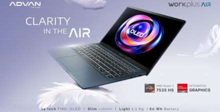 ADVAN Rilis Workplus Air, Laptop Ringan dengan Performa Tangguh untuk Kreator Digital