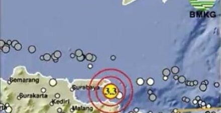 Ilustrasi Peta gempa