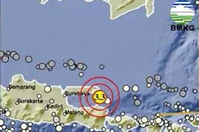 Ilustrasi Peta gempa