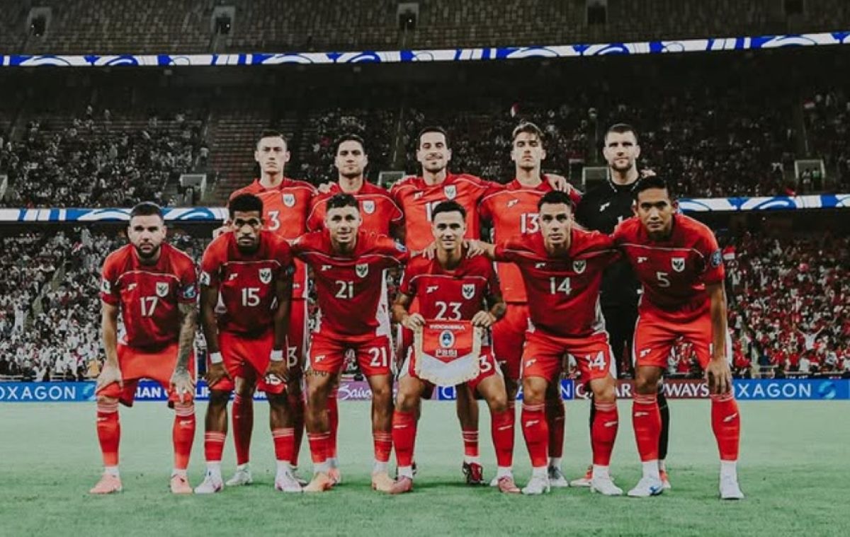 Suasana laga Timnas Indonesia vs irak di Kualifikasi Piala Dunia 2026.