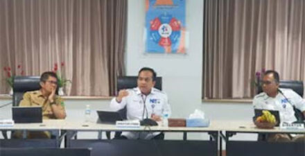 Direktur Utama Bank Nagari Gusti Candra tmenyampaikan kinerja 2024.