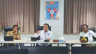 Direktur Utama Bank Nagari Gusti Candra tmenyampaikan kinerja 2024.