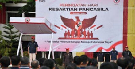 Upacara Peringatan Hari Kesaktian Pancasila di PT Semen Padang.