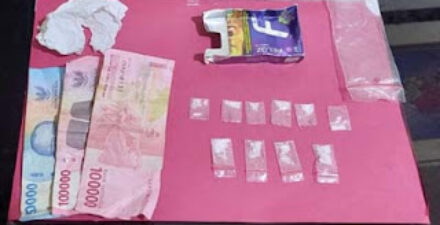 Enam Paket Sabu Disita Polisi di Kecamatan Bukit Barisan