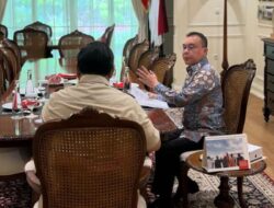 Prabowo dan Sufmi Dasco Bahas Situasi Politik Nasional di Widya Chandra