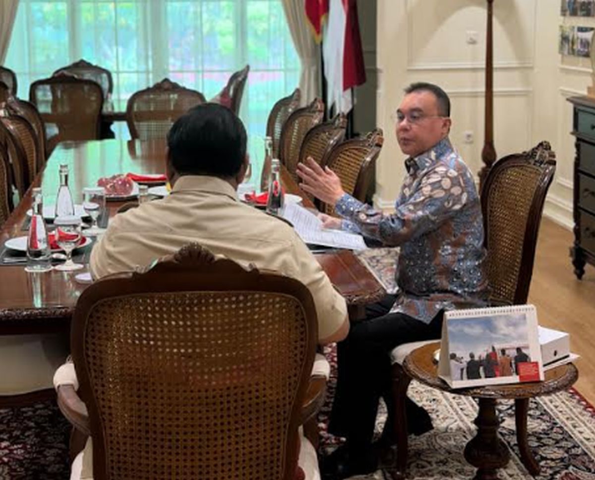 Presiden Prabowo Subianto bertemu Wakil Ketua DPR RI Sufmi Dasco Ahmad.