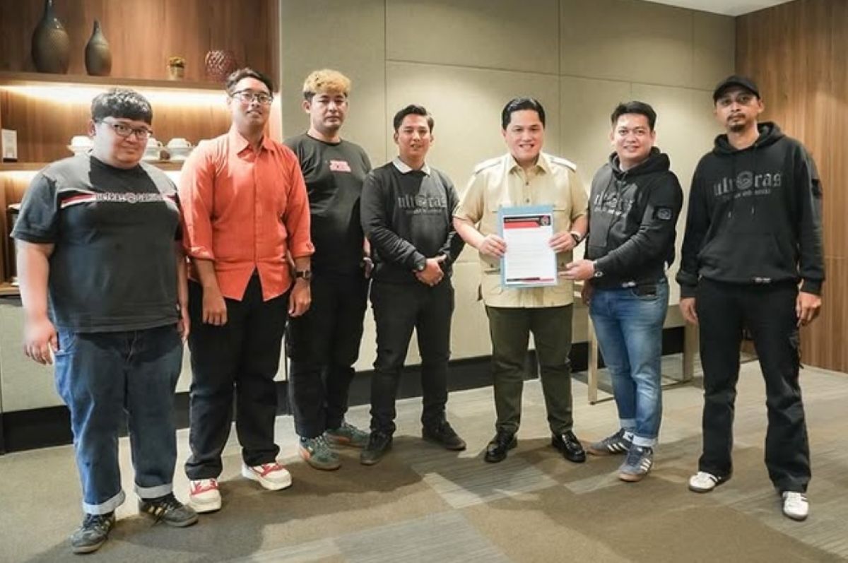 Ketum PSSI Erick Thohir jumpa Ultras Garuda Indonesia.