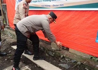 Kapolres Solok Hadirkan Bantuan Rumah untuk Warga