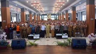 Wako Fadly Amran buka simulasi bencana di Padang.