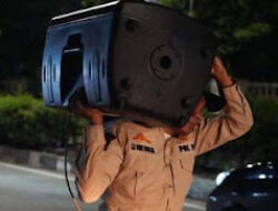 Satpol PP Amankan 19 Speaker Aktif dari PKL di Danau Sunter