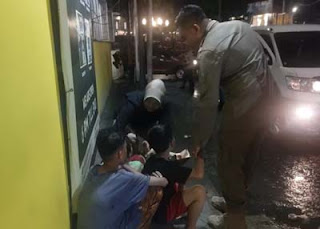 Sejumlah anak jalanan diamankan Satpol PP Padang.