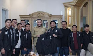 Silaturahmi Wendoky Putra Basko dengan Walikota Fadly Amran