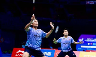 Langkah ganda putra Indonesia Leo Rolly Carnando/Bagas Maulana harus terhenti