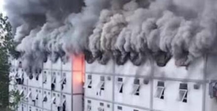 Kebakaran melanda gedung hunian pekerja konstruksi (HPK)