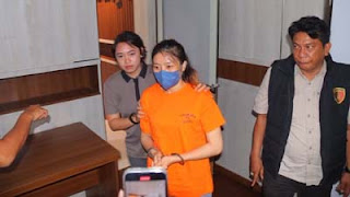 Wanita berinisial WSP (28), ditetapkan sebagai tersangka