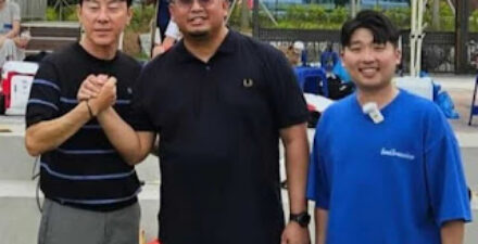 Wakil Ketua Komisi VI DPR Andre Rosiade bersama Shin tae Yong