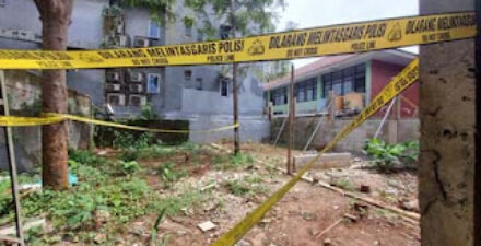 Lahan kosong TKP penemuan mayat terapis wanita di Jaksel