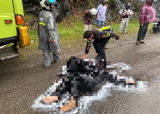 Kecelakaan tragis terjadi di Jalan Lintas Solok-Padang