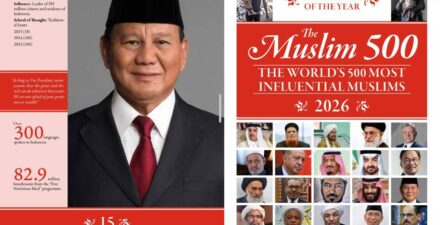 Presiden Prabowo Raih Peringkat 15 dalam Daftar 500 Muslim Paling Berpengaruh Dunia.