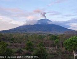 PVMBG,Aktivitas Ile Lewotolok Masih Fluktuatif, Warga Diminta Waspada