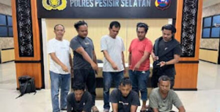 Satresnarkoba Polres Pesisir Selatan menangkap tiga tersangka.