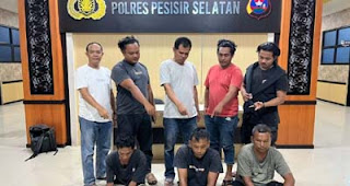 Satresnarkoba Polres Pesisir Selatan menangkap tiga tersangka.