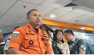 Kepala Basarnas Mohammad Syafii dalam konferensi pers.