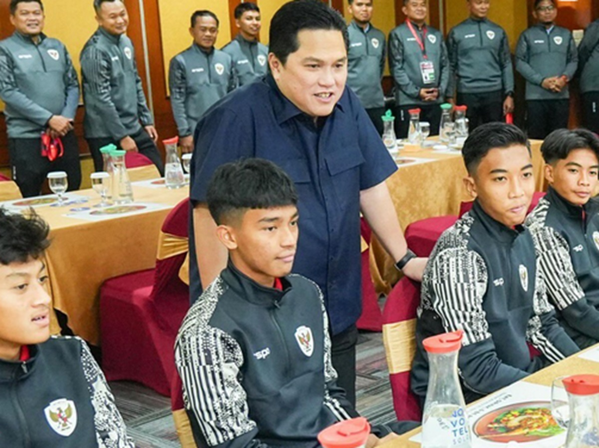 Erick Thohir bicara soal Timnas Indonesia U-17.