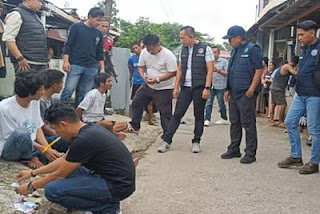 BNNP Sumbar mengamankan beberapa orang warga positif narkoba.