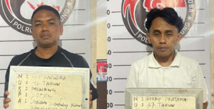 Satresnarkoba Sijunjung Amankan Dua Tersangka Beserta Paket Sabu
