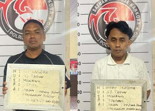 Satresnarkoba Sijunjung Amankan Dua Tersangka Beserta Paket Sabu