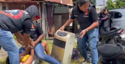 Tim Klewang Polresta Padang Simulasi Penanganan Gempa