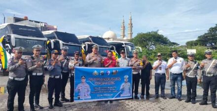 Jelang Libur Akhir Tahun, Jasa Raharja Sumbar Gelar Rampcheck dan Pemasangan Practical Guidance di PO NPM