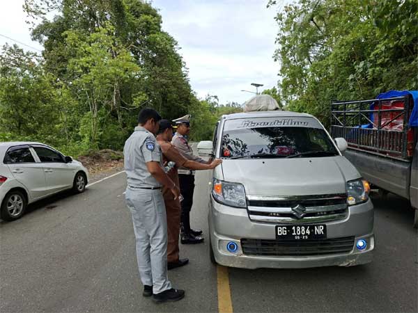 Jasa Raharja Solok dan Satlantas lakukan operasi gabungan di Solok Selatan