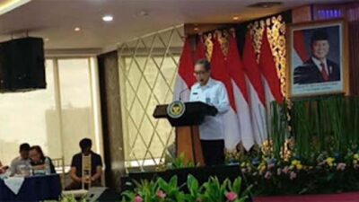 Sekjen Kemenimipas Asep Kurnia menjelaskan pelepasan 428 WBP Lapas.