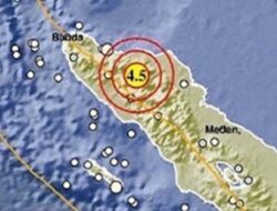 Gempa 4,5 Magnitudo Guncang Bener Meriah Aceh, BMKG Imbau Warga Waspada