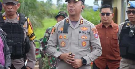 Ratusan Personel Polres Pulang Pisau Amankan Jalannya Unjuk Rasa